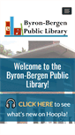 Mobile Screenshot of byron-bergenpubliclibrary.org